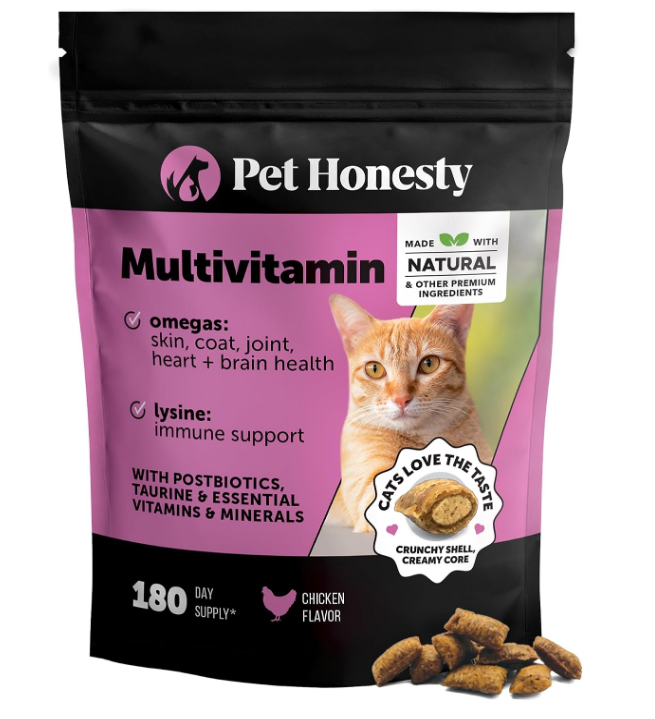 Daily Cat Multivitamin Chews – Gut, Immune & Coat Health